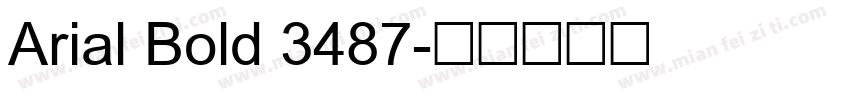 Arial Bold 3487字体转换